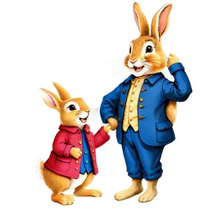 Peter Rabbit Storybook Art PNG Bvo