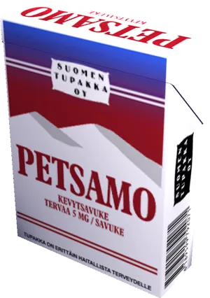 Petsamo Cigarette Pack Finnish Brand PNG image