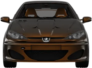 Peugeot Sports Car Front View PNG image