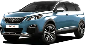 Peugeot5008 S U V Blue PNG image