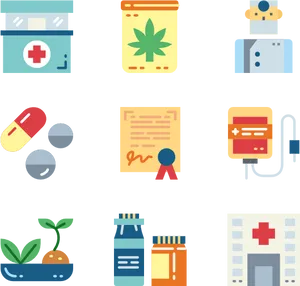 Pharmacyand Medication Icons PNG image