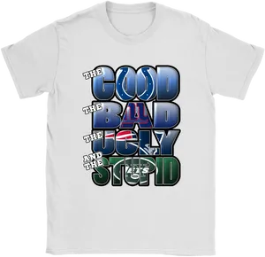 Philadelphia Eagles Good Bad Ugly Stupid T Shirt PNG image