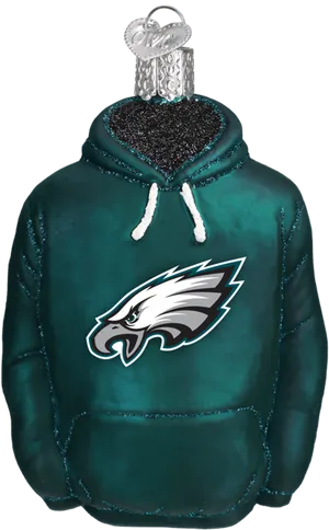 Philadelphia Eagles Hoodie Christmas Ornament PNG