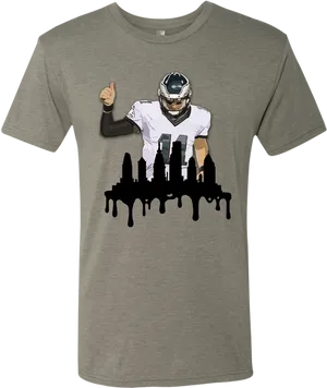 Philadelphia Eagles Player T Shirt Design PNG