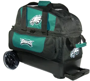 Philadelphia Eagles Rolling Duffel Bag PNG