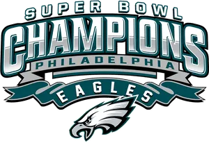 Philadelphia Eagles Super Bowl Champions Logo PNG image