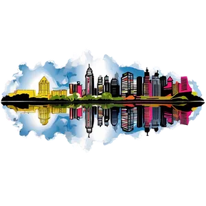 Philadelphia Skyline And Reflection PNG 06252024