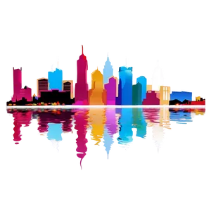 Philadelphia Skyline And Reflection Png Hvd PNG image