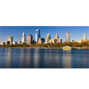 Philadelphia Skyline From River View Png 06252024 PNG image