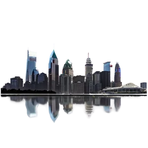 Philadelphia Skyline In Fog Png Qph PNG image