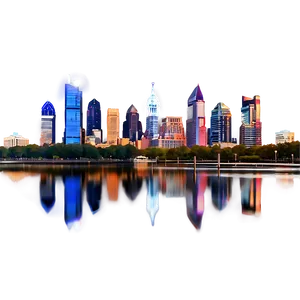 Philadelphia Skyline With Full Moon Png 63 PNG image