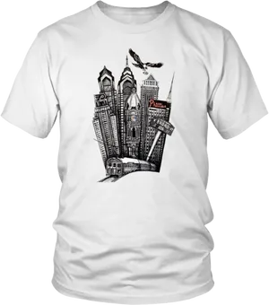 Philadelphia Themed T Shirt Design PNG image