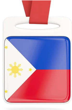 Philippine Flag Keychain Design PNG image