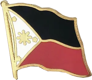 Philippine Flag Lapel Pin PNG image