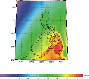 Philippines_ Heat_ Map_ Geographical_ Analysis PNG image