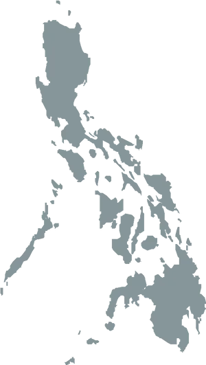 Philippines Map Silhouette PNG image