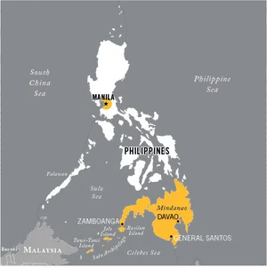 Philippines_ Map_with_ Major_ Cities_and_ Seas PNG image