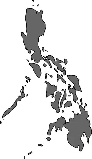 Philippines Outline Map PNG image