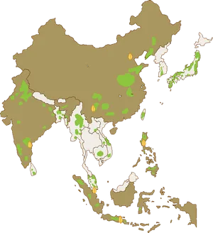 Philippines Vegetation Map PNG image