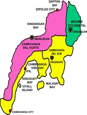 Philippines_ Zamboanga_ Peninsula_ Map PNG image