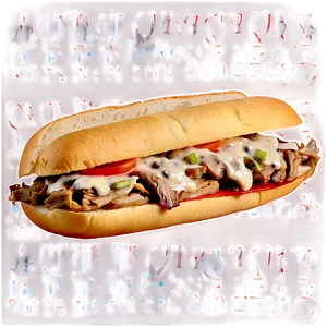 Philly Cheesesteak Chicken Sandwich PNG Pxg87 PNG