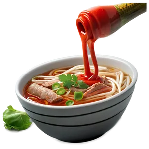 Pho And Sriracha Sauce PNG Hex PNG