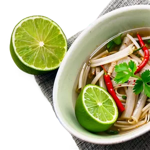 Pho With Lime And Chili Png 06202024 PNG image