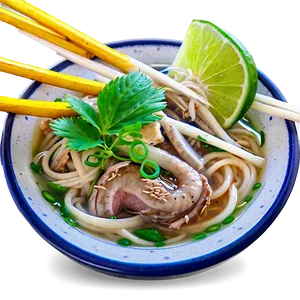 Pho With Thick Noodles PNG 06202024