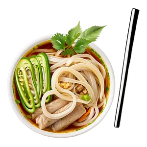 Pho With Thick Noodles PNG Rww19 PNG