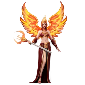 Phoenix Fire Goddess Png Mfo56 PNG image