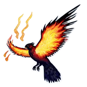 Phoenix In Flames PNG Klk