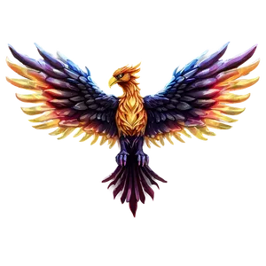 Phoenix Rising From Ashes PNG Kmo PNG