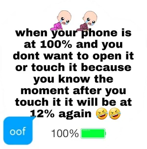 Phone Battery Meme_ Roblox Oof PNG image