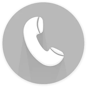 Phone Call Icon Gray Background PNG image