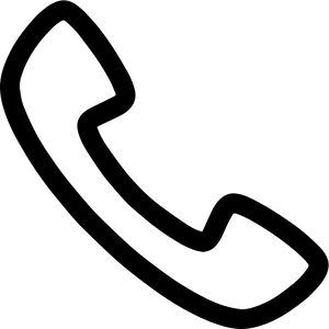 Phone Contact Icon Black Silhouette PNG image