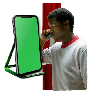 Phone Green Screen D PNG image