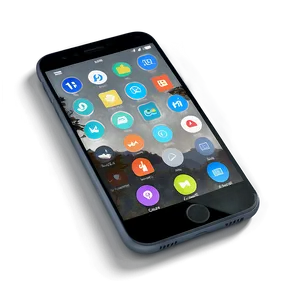 Phone Mockup With Icons PNG Oev13 PNG