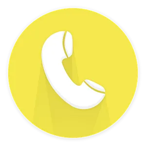 Phone Receiver Icon Yellow Background PNG image