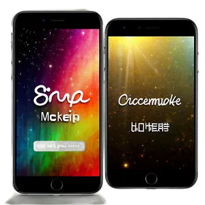 Phone Screen Display Mockup PNG Osa