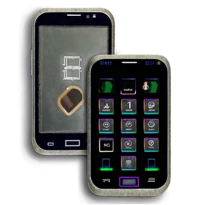 Phone With Fingerprint Sensor PNG 4