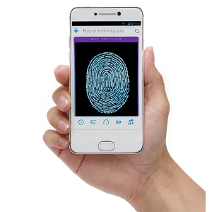 Phone With Fingerprint Sensor PNG Bys48