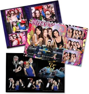 Photobooth Memories Collage PNG