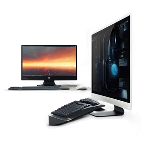 Photorealistic Computer Mockup PNG 37