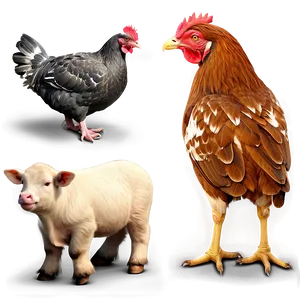 Photorealistic Farm Animals Png Suite Btt PNG image