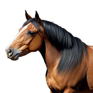 Photorealistic Horse Head Rendering PNG Kiy PNG