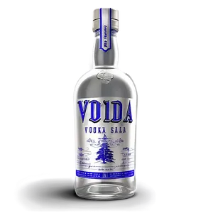 Photorealistic Vodka Bottle PNG 06212024