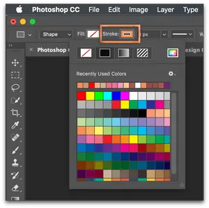 Photoshop C C Color Palette Interface PNG image