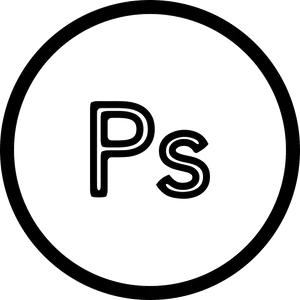 Photoshop Icon Outline PNG image