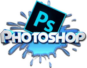 Photoshop Splash Logo PNG image