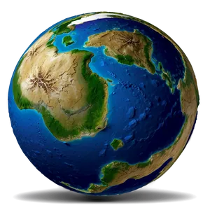 Physical Globe Texture PNG 20 PNG